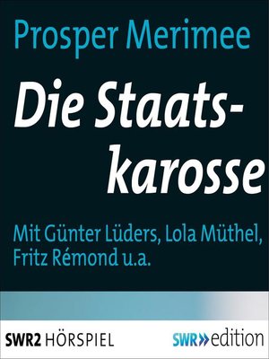 cover image of Die Staatskarosse